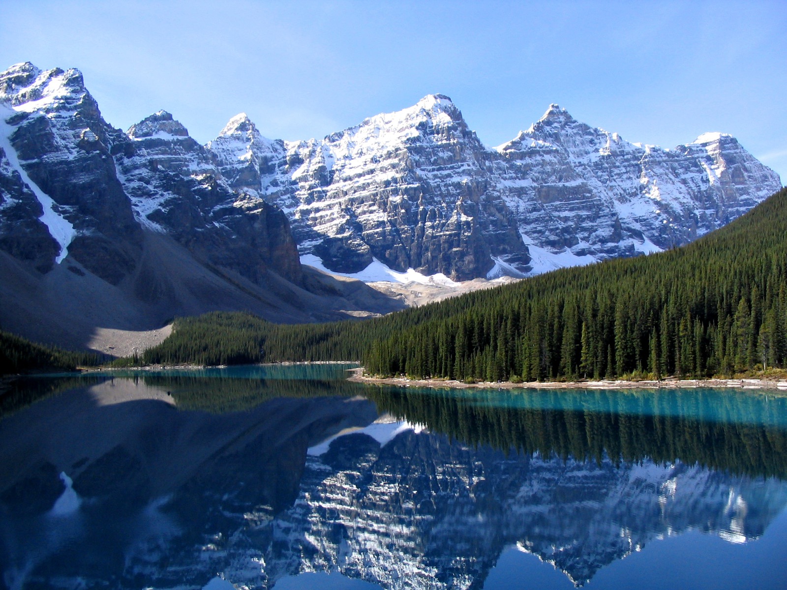 Moraine Lake and the Valley of the Ten Peaks in Banff National Park
